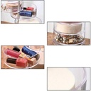 Organisateur de maquillage rotatif à 360 degrés en cristal acrylique