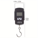 Balance à bagages numérique portable avec écran LCD 50KG10G WH-A08