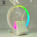 Lampe de chevet avec chargeur sans fil, haut-parleurs Bluetooth rechargeables support de charge rapide