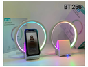 Lampe de chevet avec chargeur sans fil, haut-parleurs Bluetooth rechargeables support de charge rapide