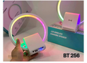Lampe de chevet avec chargeur sans fil, haut-parleurs Bluetooth rechargeables support de charge rapide