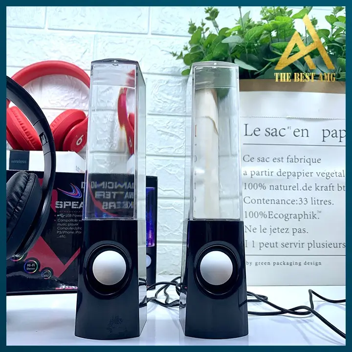 2PCS Dancing Water LED Light Speakers