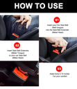 2Pcs Rallonge de ceinture de sécurité de voiture anti-Bip