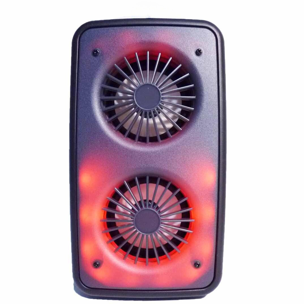 Ampli haut parleur sans fil à batterie rechargable, enceint bluetooth 1800W DUNTH DU-SP122