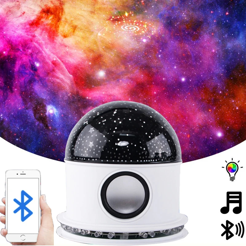 Ampoule LED Bluetooth Haut-parleur + effet jeux d lumière de scène magique