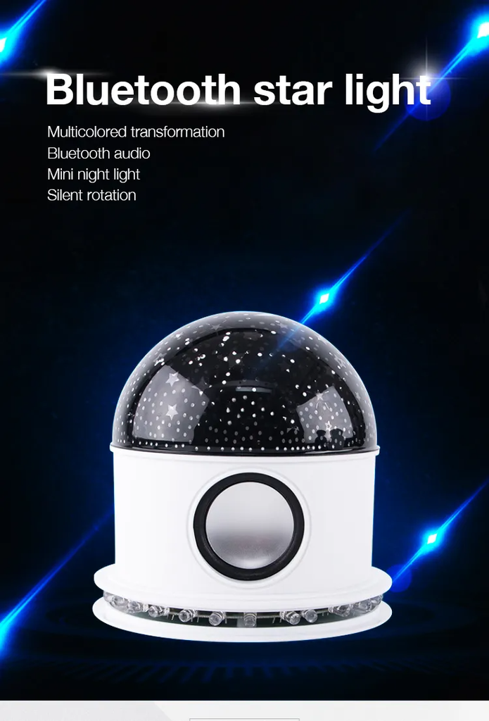 Ampoule LED Bluetooth Haut-parleur + effet jeux d lumière de scène magique