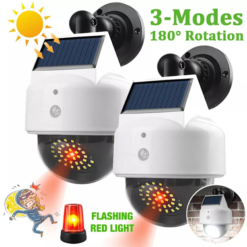 Applique murale solaire à 41 LED avec capteur de mouvement PIR étanche