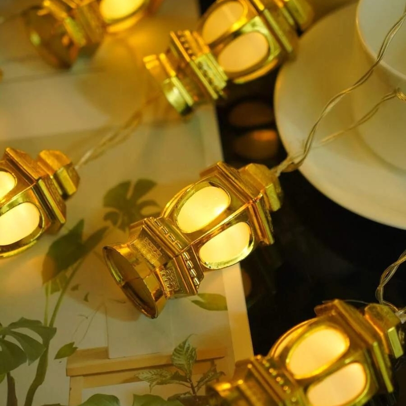 Guirlande lumineuse ampoules en forme de tour 10 pièces