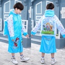 Manteau De pluie imperméable ( capuchon ) motif disney mignon avec capuche et couvre cartable pour enfants V2