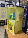 Armoire de table de chevet pour enfants étanche à 2 portes Les mignons