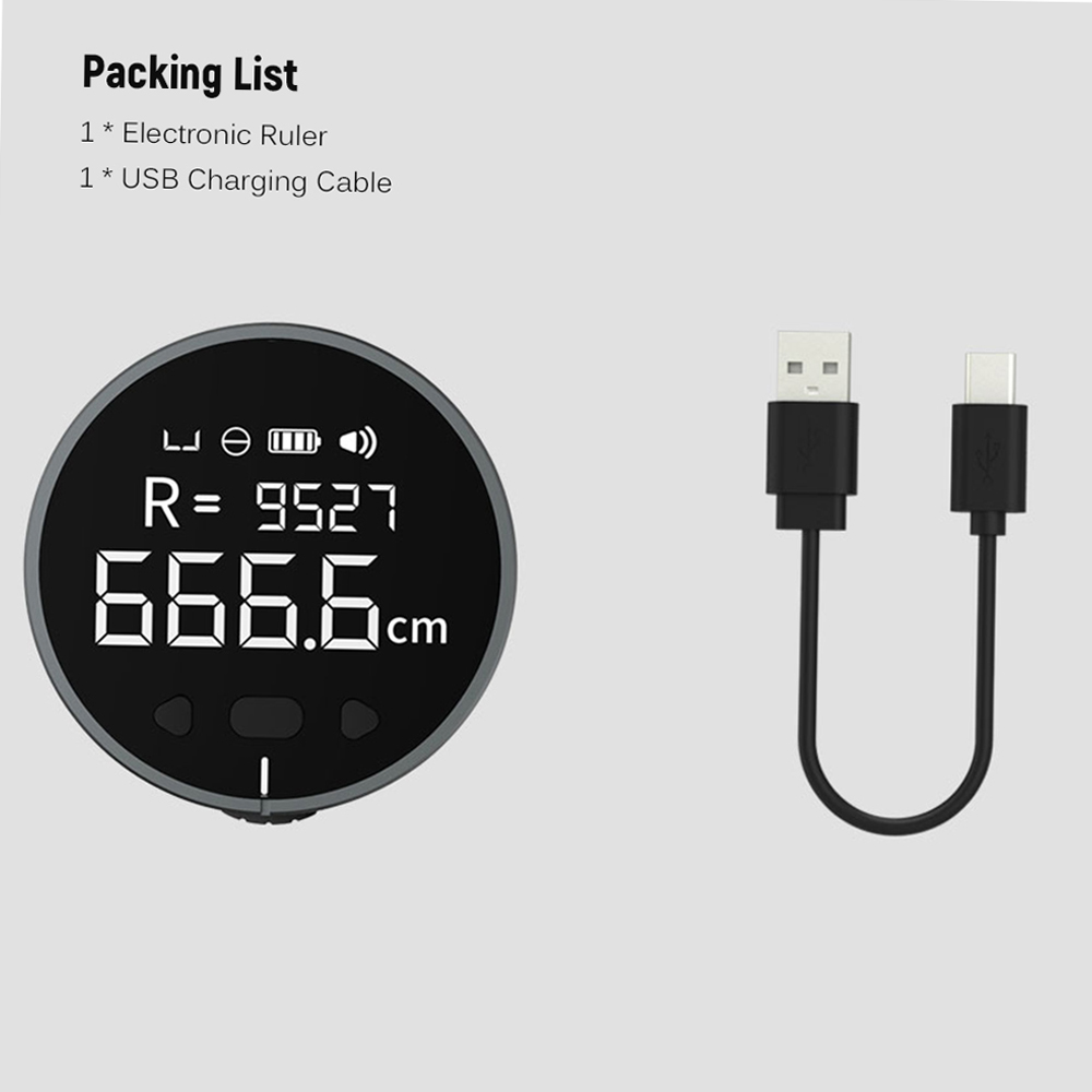 Règle électronique numérique avec écran LCD, outil de mesure de longueur