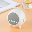 Réveil Numérique à Miroir  Rechargeable avec Haut-parleur Portable Bluetooth 5.0