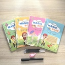 Ensemble de 4 Livres Éducatifs pour Enfants : Lettres, Nombres, Maths, Dessin - MAGIC BOOK