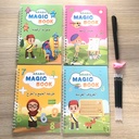 Ensemble de 4 Livres Éducatifs pour Enfants : Lettres, Nombres, Maths, Dessin - MAGIC BOOK
