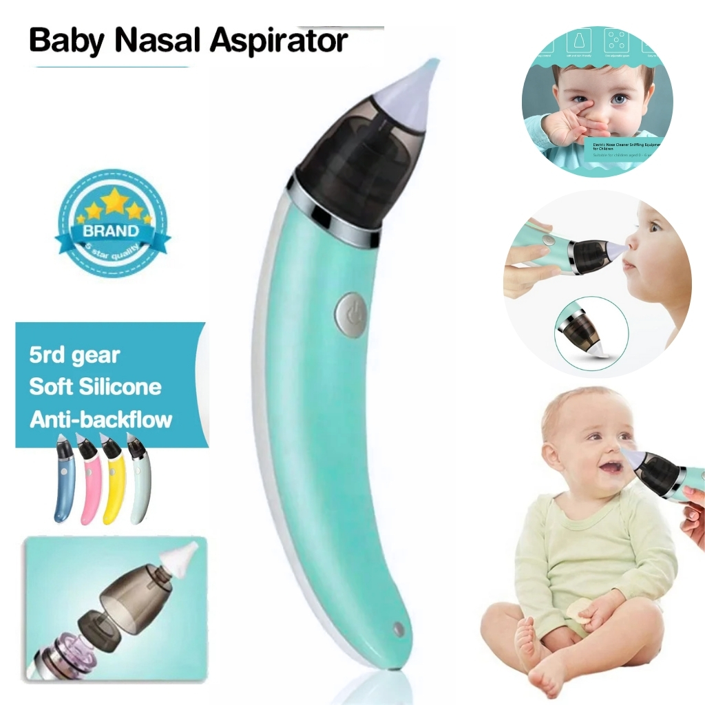 Mouche Nez, Aspirateur nasal électrique pour bébé 2 Tailles D'embouts - شفاطة الأنف الكهربائية للطفل