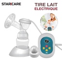 Tire lait Portable fonctionne avec piles et secteur, Embout silicone avec écran LCD - جهاز شفط الثدي المحمولة