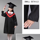 Costumes de graduation académique pour enfants 5-7 ans