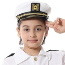 Costume Capitan Marine pour Enfant 5-7 ans Chemise, Pantalon, Chapeau,