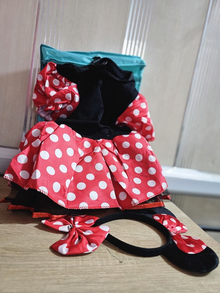 Costume Minnie Mouse pour petites filles 6 - 8 ans