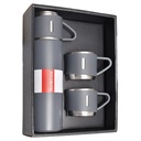 Ensemble Thermos avec 3 tasses thermique 500ml en acier inoxydable