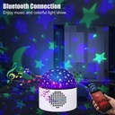 Boule Disco lumineuse, haut-parleur Bluetooth, couleur changeante, projecteur d'étoiles de danse pour fête
