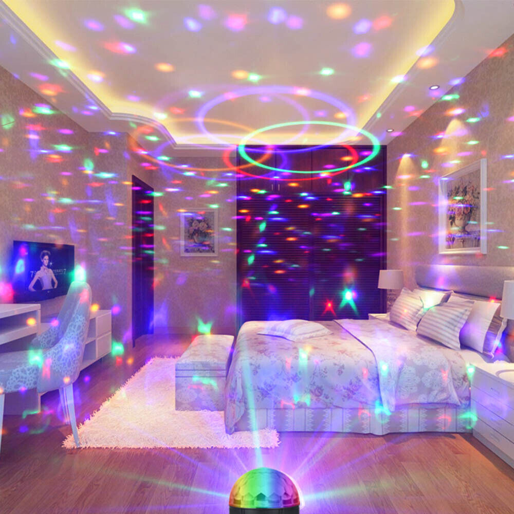 Boule Disco lumineuse, haut-parleur Bluetooth, couleur changeante, projecteur d'étoiles de danse pour fête