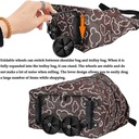 Chariot et sac de courses pliable en tissu Oxford flexible avec roulettes pliables pour économiser de la force