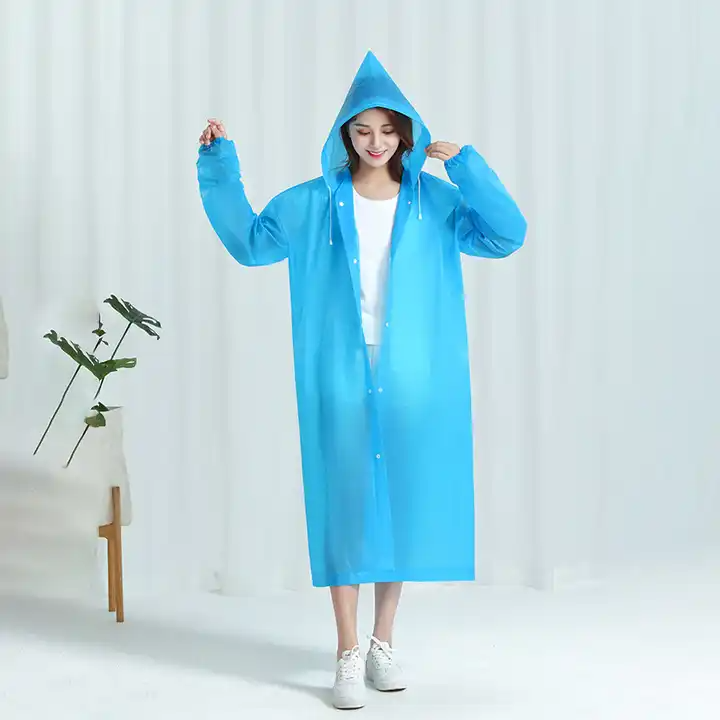 Manteau imperméable à capuche transparent, léger et réfléchissant,