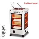 Chauffage Soufflant 2000 W, 360 Degrés, Électrique Eco, Faible Consommation avec 5 Poignées, 5 Modes (400 W-2000 W) - Blanc
