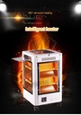 Chauffage Soufflant 2000 W, 360 Degrés, Électrique Eco, Faible Consommation avec 5 Poignées, 5 Modes (400 W-2000 W) - Blanc
