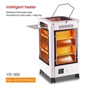 Chauffage Soufflant 2000 W, 360 Degrés, Électrique Eco, Faible Consommation avec 5 Poignées, 5 Modes (400 W-2000 W) - Blanc