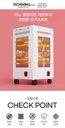 Chauffage Soufflant 2000 W, 360 Degrés, Électrique Eco, Faible Consommation avec 5 Poignées, 5 Modes (400 W-2000 W) - Blanc