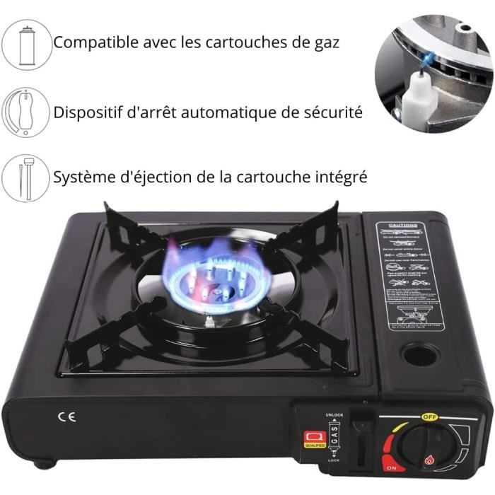Réchaud à gaz de camping allumage automatique