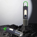 Lampe de poche LED zoomable 4 modes, Rechargeables 1800mAh