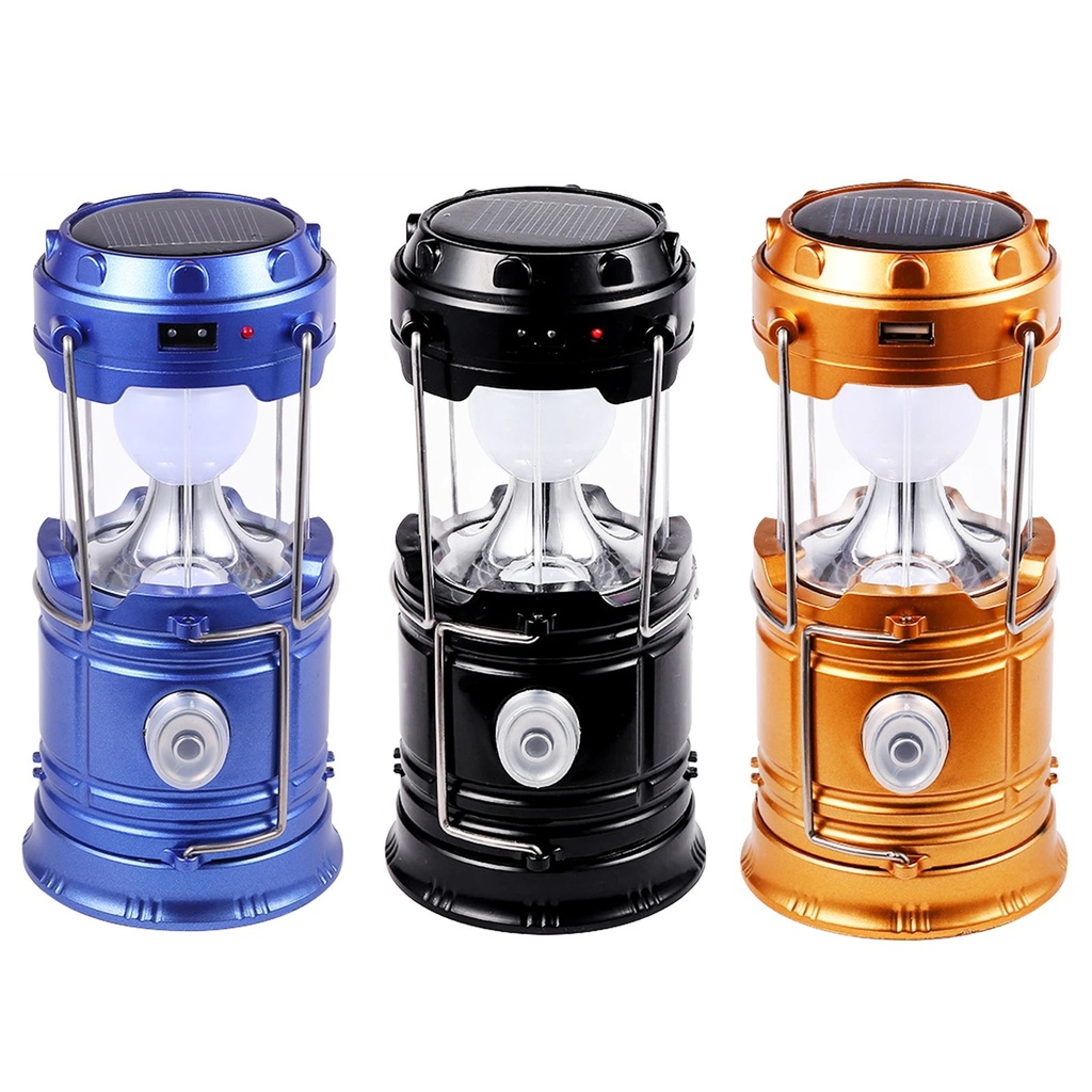 Lampe de Camping 2IN1 Rechargeable Solaire Pliable YD-3589