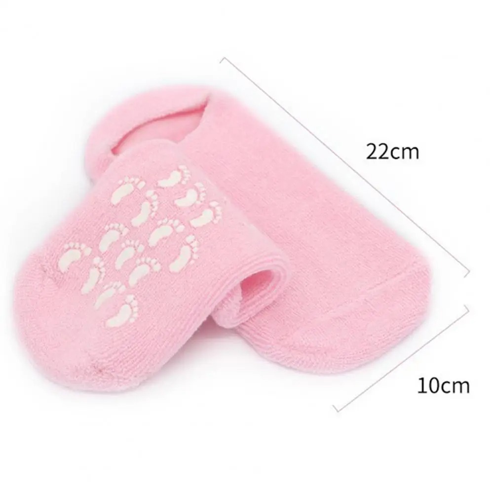 Chaussettes en Gel de Silicone réutilisables, masque pour les pieds, hydratant, blanchissant, exfoliant - جوارب من جل السيليكون لترطيب و تبييض و تقشيير القدم