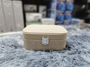Boîte de rangement de bijoux avec miroir portable en Cuir Pu GM