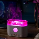 Humidificateur flamme multicolore des huiles essentielles aromatiques en pierre de sel 200ml - موزع روائح الزيوت العطرية باللهب مع صخور الملح الكريستالي 200 مل