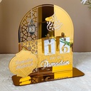 Calendrier Avec numéros Rappel du Ramadan en acrylique Avec base