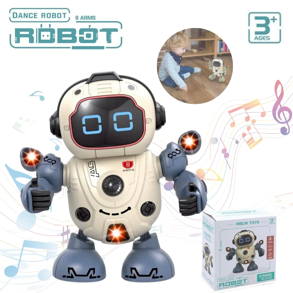 Robot dansant intelligent avec musique et lumières