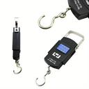 Balance à bagages numérique portable avec écran LCD 50KG10G WH-A08