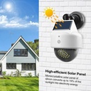 Applique murale solaire à 41 LED avec capteur de mouvement PIR étanche