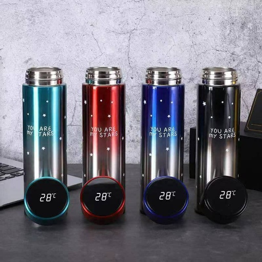 Mug Isotherme intelligente en Inox Avec Ecran LED 500ml