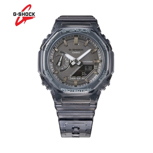 Montre Casio G-Shock Gris transparant Fond Noir